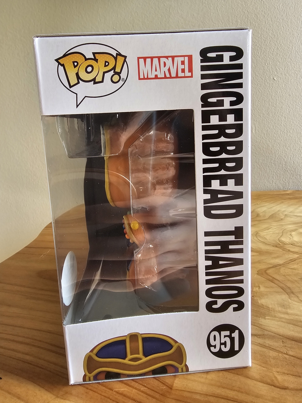 Funko Pop! Marvel 951 Gingerbread Thanos Vinyl Figure - Purple & Gold - Picture 5 of 6